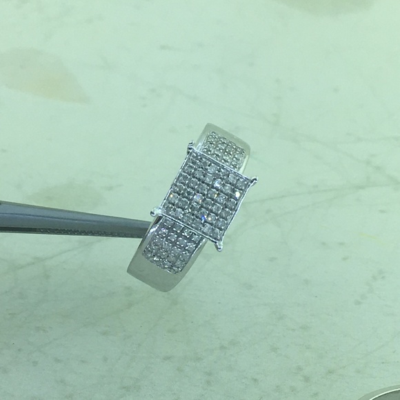 2.0 CT Diamond Engagement Bridal 10 White Gold Set - Picture 4 of 8